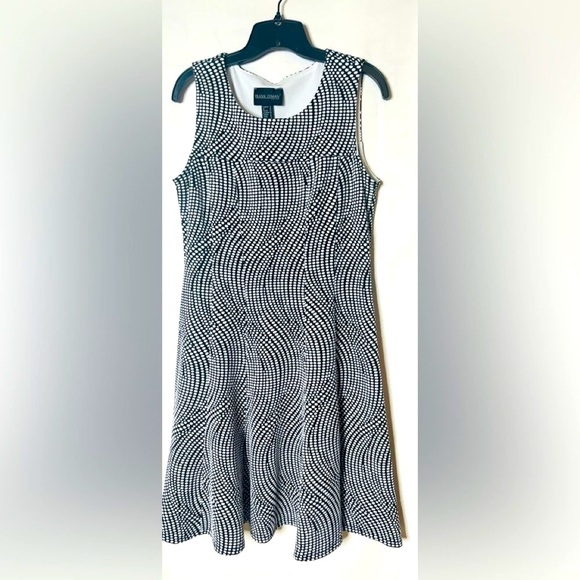 Frank Lyman Swing Black & White Dress - Picture 6 of 7